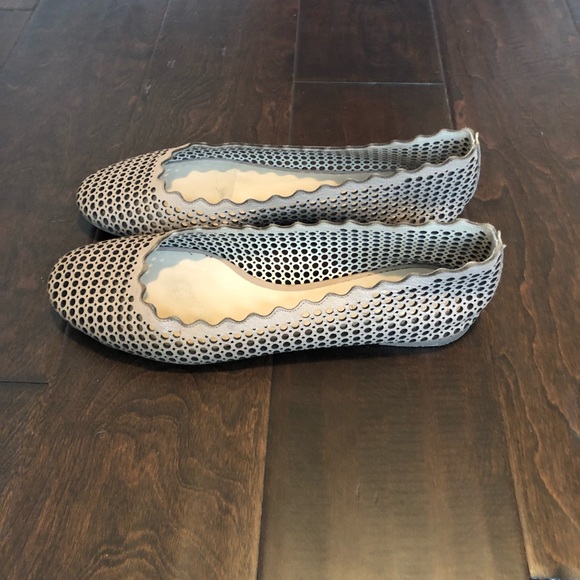 Chloe perforated ballet flats size 8 - Picture 2 of 5
